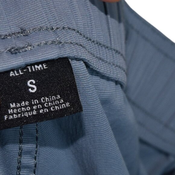 RVCA All-Time Hybrid Shorts Blue Elastic Waist Drawstring Swim Surf Size S - Picture 7 of 8